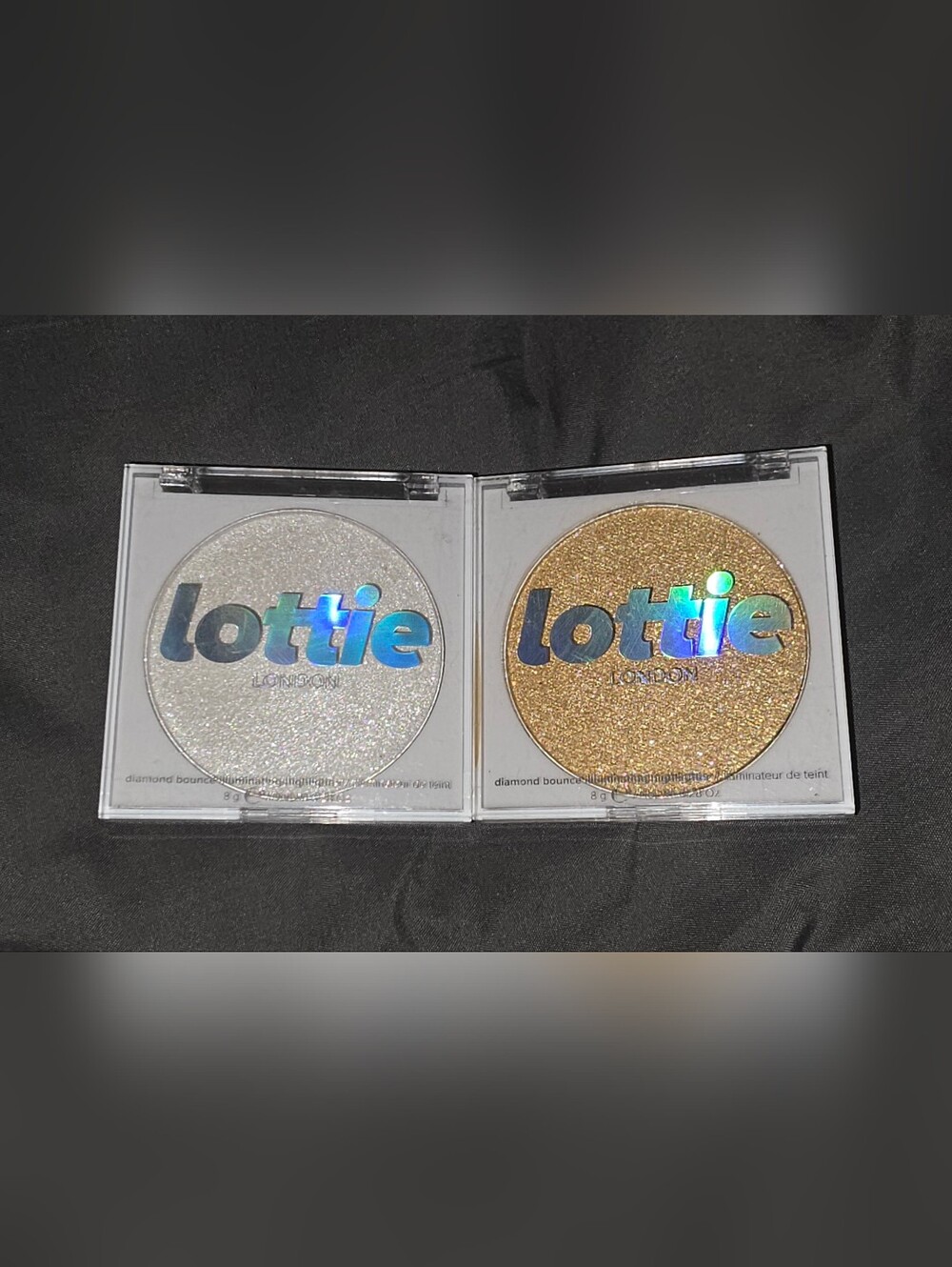Lottie London Diamond Bounce  Highlighter - Frosted & Golden 0.28oz